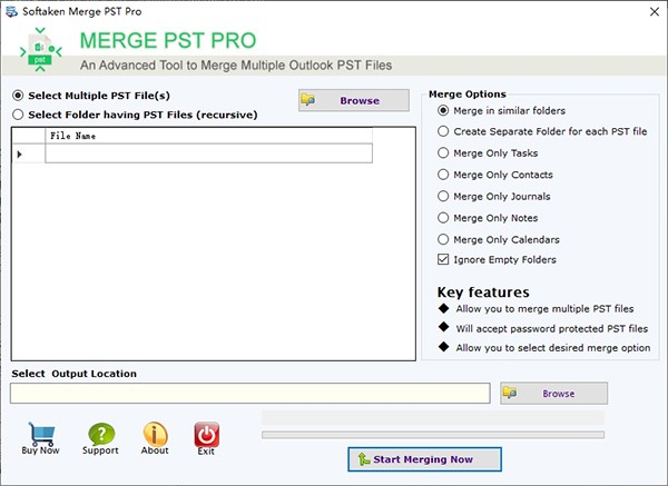 Softaken  Merge  PST  Pro(文件合并工具)