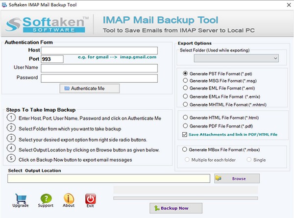 Softaken  IMAP  Mail  Backup  Tool(邮件备份工具)