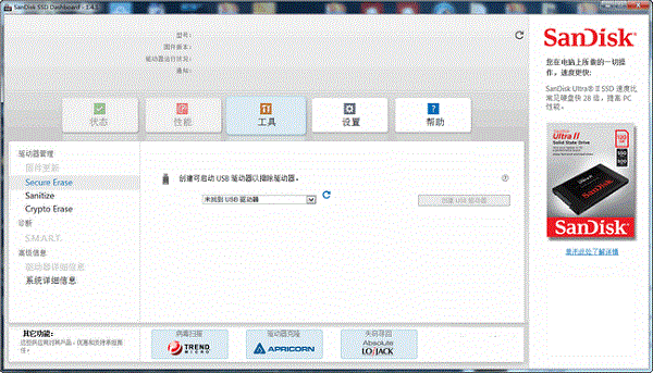 SanDisk  SSD  Dashboard
