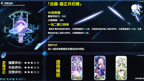原神寝正月初晴怎么样