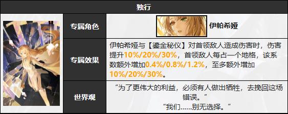 无期迷途伊帕希娅技能是什么
